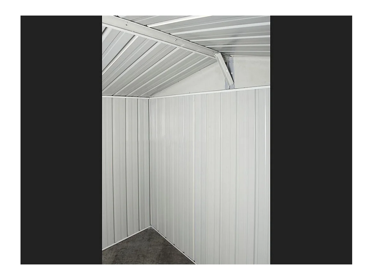 Box garage lamiera zincata casetta giardino acciaio 360x430cm x h2.10m - 185KG - 15,48mq - FINITURA LEGNO