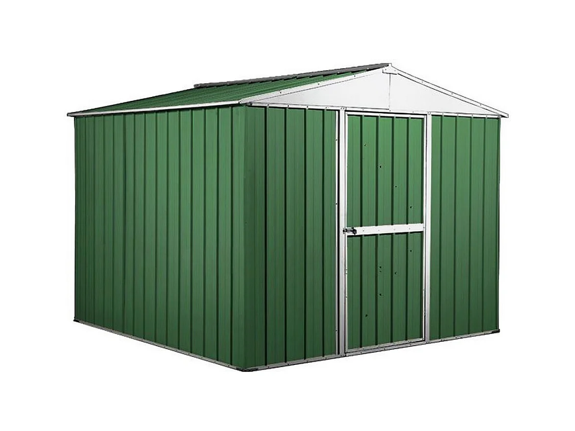 Box in Acciaio Zincato casetta attrezzi in lamiera 276x260cm x h2.12m - 110KG - 7,2mq - VERDE