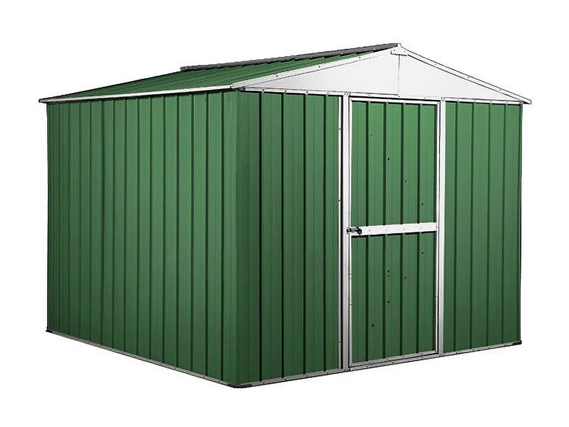 Box in Acciaio Zincato casetta attrezzi in lamiera 276x260cm x h2.12m - 110KG - 7,2mq - VERDE