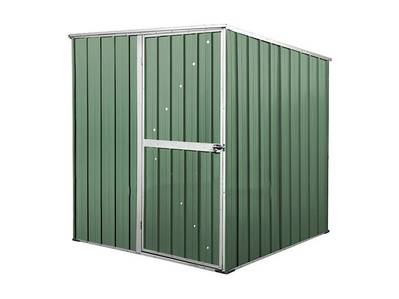 Box lamiera attrezzi casetta giardino in Acciaio Zincato 175x185cm x h1.92m - 70KG - 2,92mq - VERDE