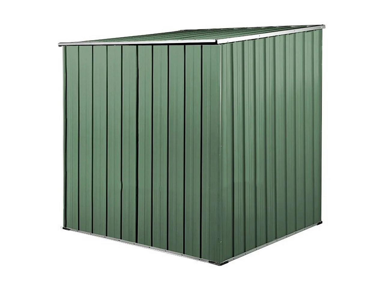 Box lamiera attrezzi casetta giardino in Acciaio Zincato 175x185cm x h1.92m - 70KG - 2,92mq - VERDE