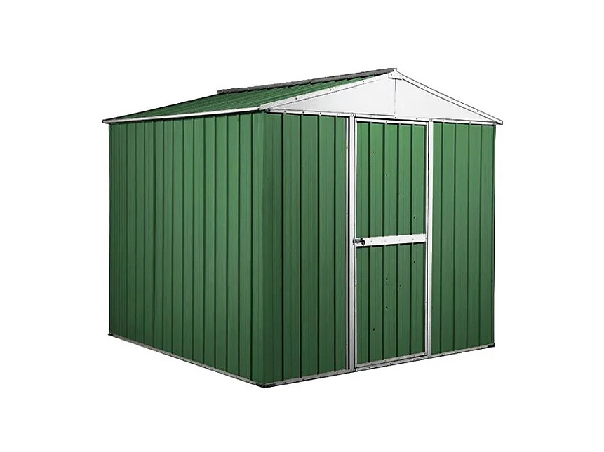 Capanno per esterno in lamiera di acciaio zincata 275x175cm x h 212cm - 87 kg - 4,81mq - VERDE