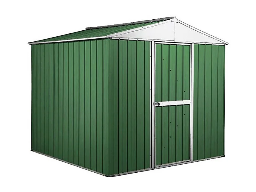 Capanno per esterno in lamiera di acciaio zincata 275x175cm x h 212cm - 87 kg - 4,81mq - VERDE