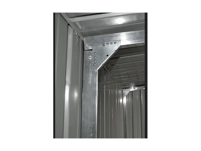 Box garage auto lamiera capanno in Acciaio Zincato 360x600cm x h2.32m - 346KG - 21,6mq - BIANCO