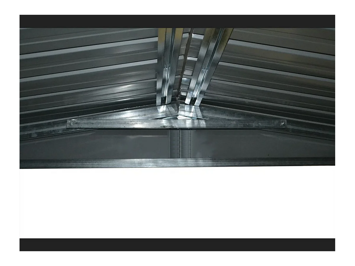 Box garage auto lamiera capanno in Acciaio Zincato 360x600cm x h2.32m - 346KG - 21,6mq - BIANCO