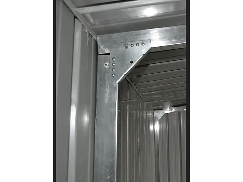 Box garage auto lamiera capanno in Acciaio Zincato 360x600cm x h2.32m - 346KG - 21,6mq - BIANCO