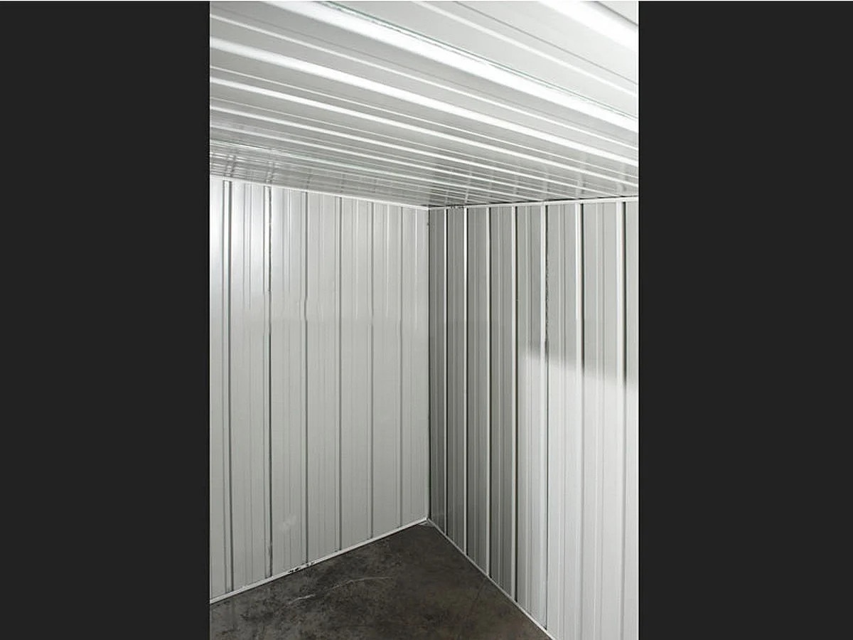 Casetta giardino in lamiera Box in Acciaio Zincato 260x185cm x h1.92m - 85kg - 4,81mq - FINITURA LEGNO