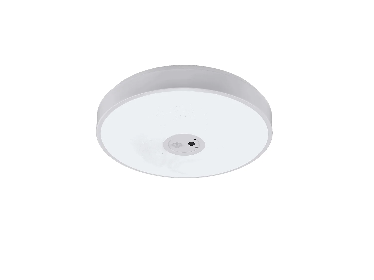 Plafoniera LED con videocamera integrata, plastica, bianco, D40 cm, Aspetta