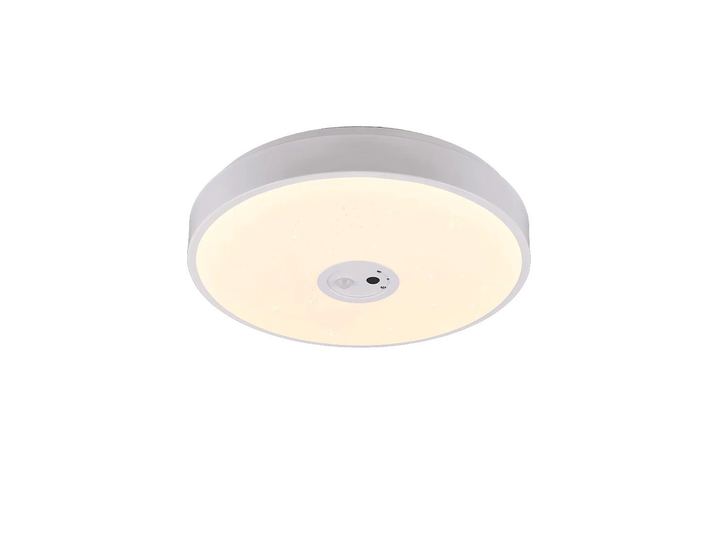 Plafoniera LED con videocamera integrata, plastica, bianco, D40 cm, Aspetta