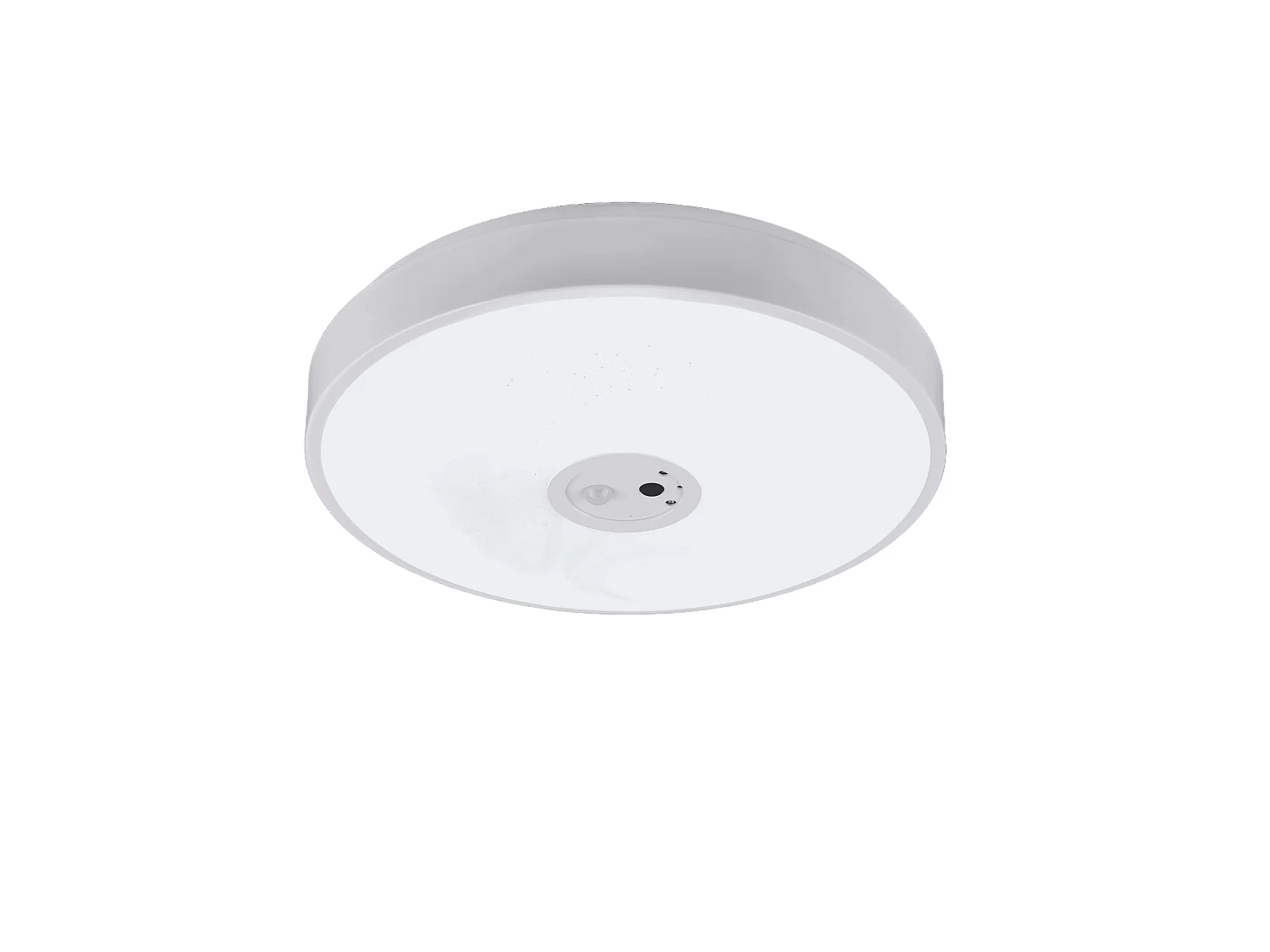 Plafoniera LED con videocamera integrata, plastica, bianco, D40 cm, Aspetta
