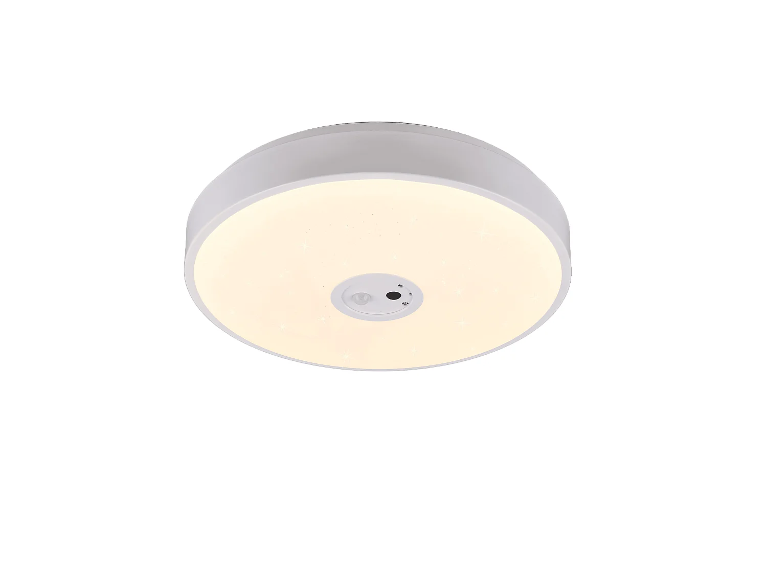 Plafoniera LED con videocamera integrata, plastica, bianco, D40 cm, Aspetta