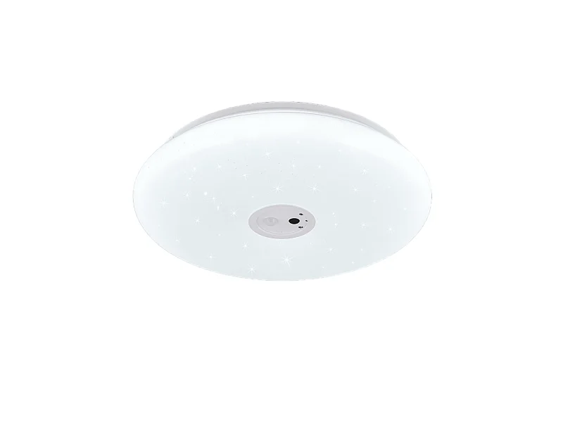 Plafoniera LED con videocamera integrata, plastica, bianco, D40 cm, Vedera