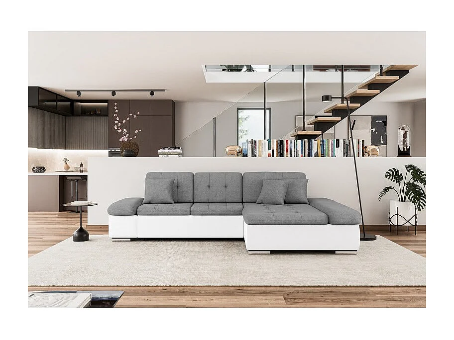 Canapé d'angle convertible + coffre ALRI