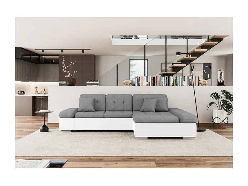 Canapé d'angle convertible + coffre ALRI