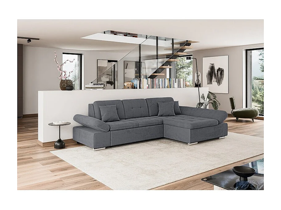 Canapé d'angle convertible + coffre ALRI