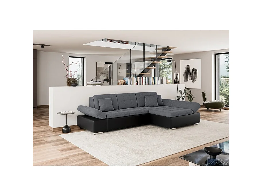 Canapé d'angle convertible + coffre ALRI