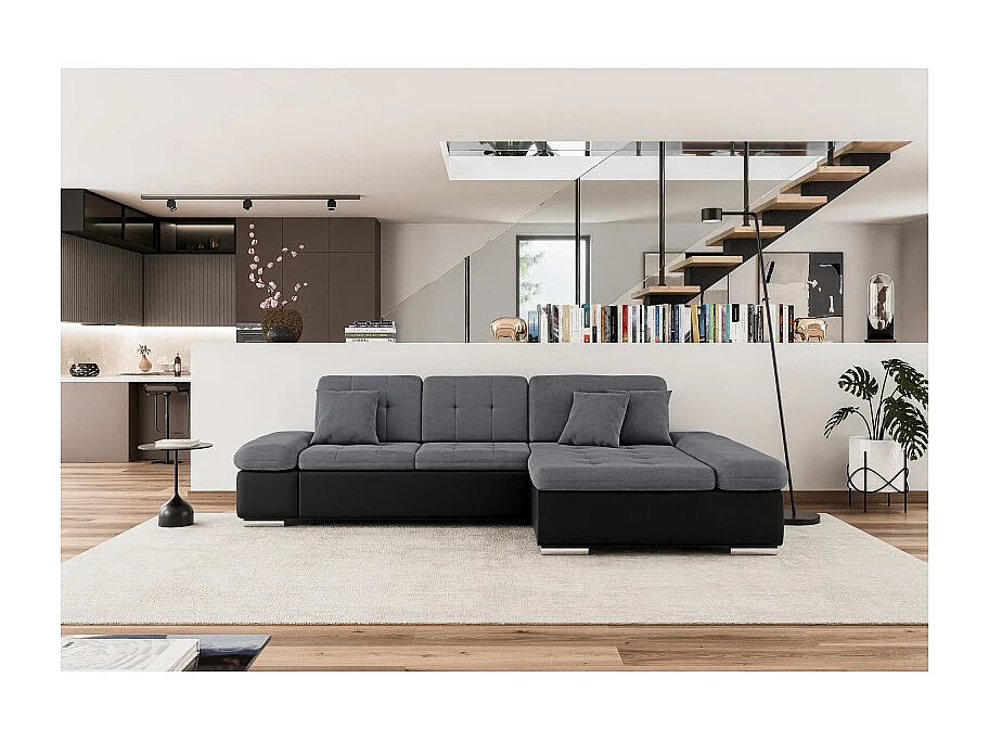 Canapé d'angle convertible + coffre ALRI