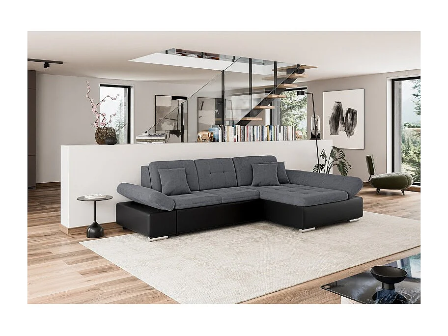 Canapé d'angle convertible + coffre ALRI