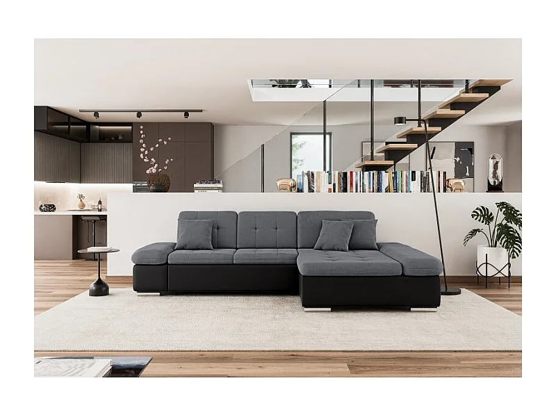 Canapé d'angle convertible + coffre ALRI