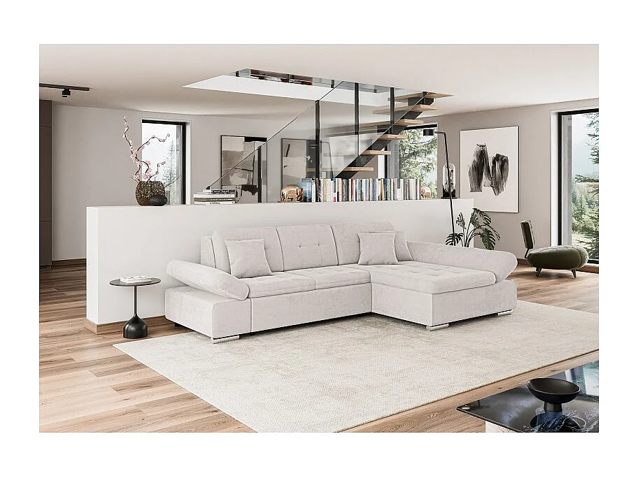 Canapé d'angle convertible + coffre ALRI