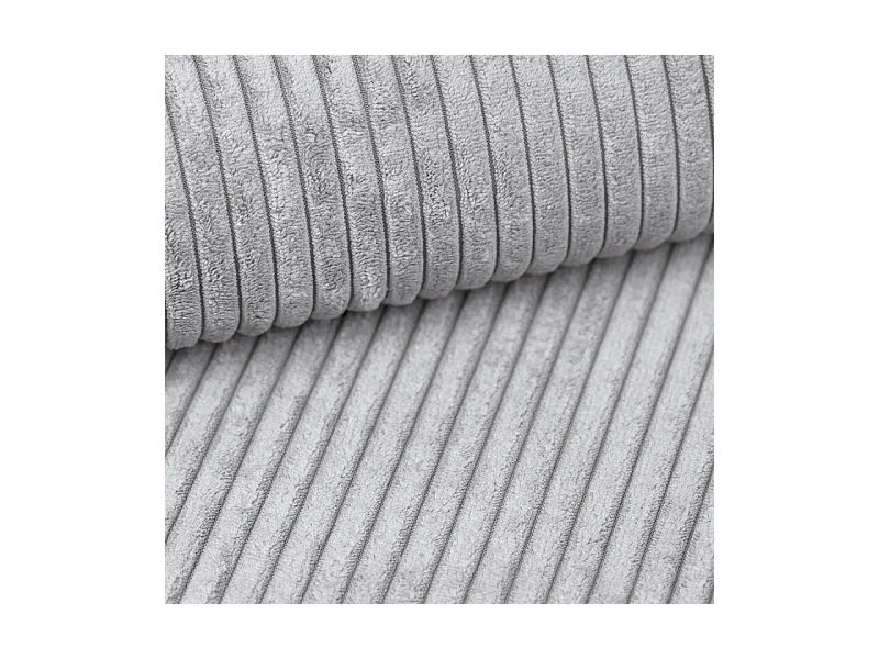 Canapé d'angle convertible HELLIA en velours côtelé