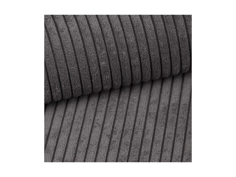 Canapé d'angle panoramique PIANI en U en velours côtelé