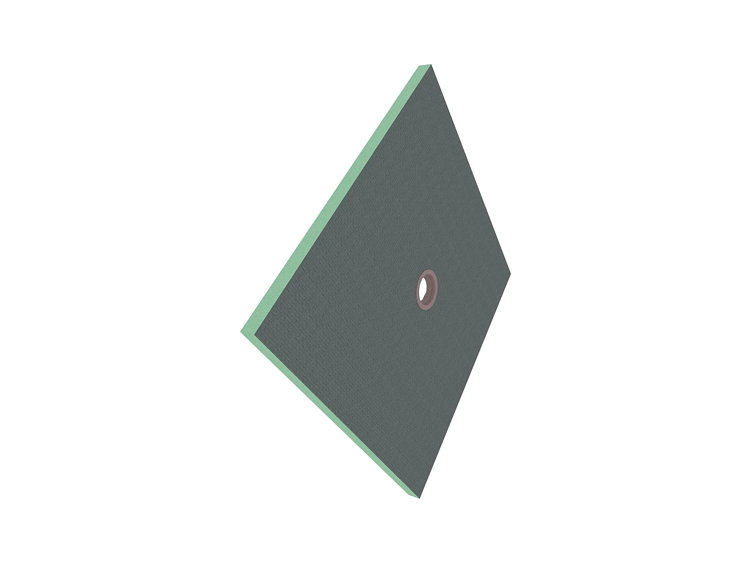 AICA Receveur à carreler en polystyrène - 80 x 80 x 4 cm - recoupable sur mesure