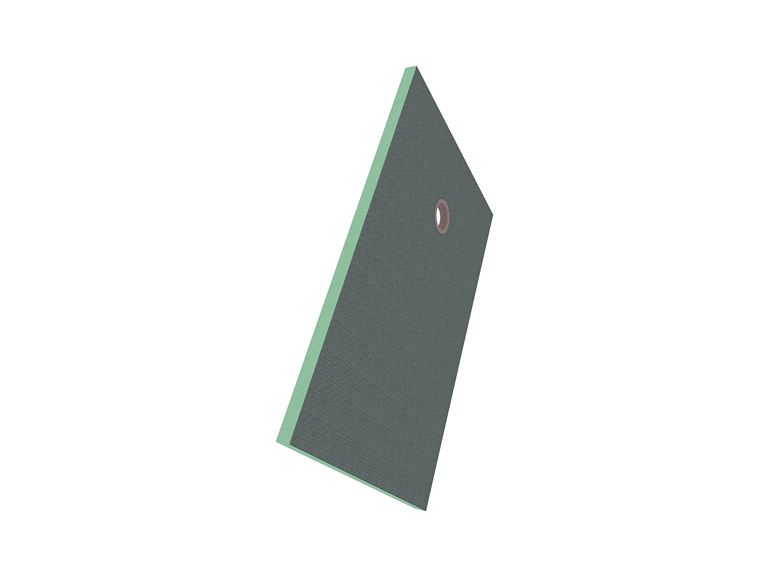 AICA Receveur à carreler en polystyrène - 90 x 120 x 4 cm - recoupable sur mesure