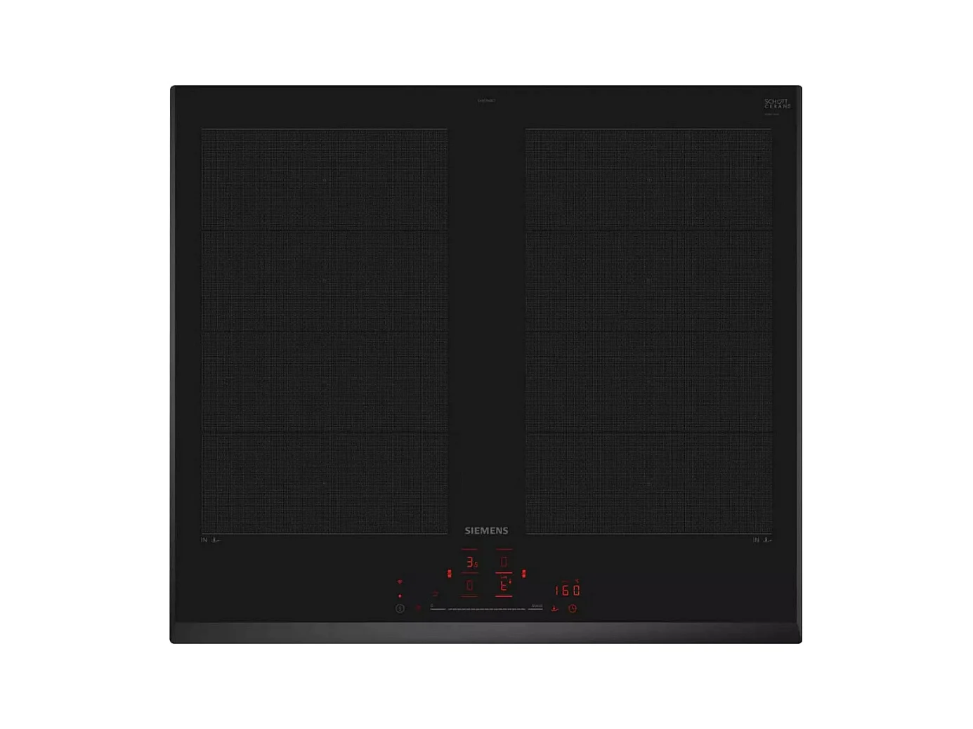 Siemens Table de cuisson induction 60cm 4 feux 7400w noir - EX651HXC1E