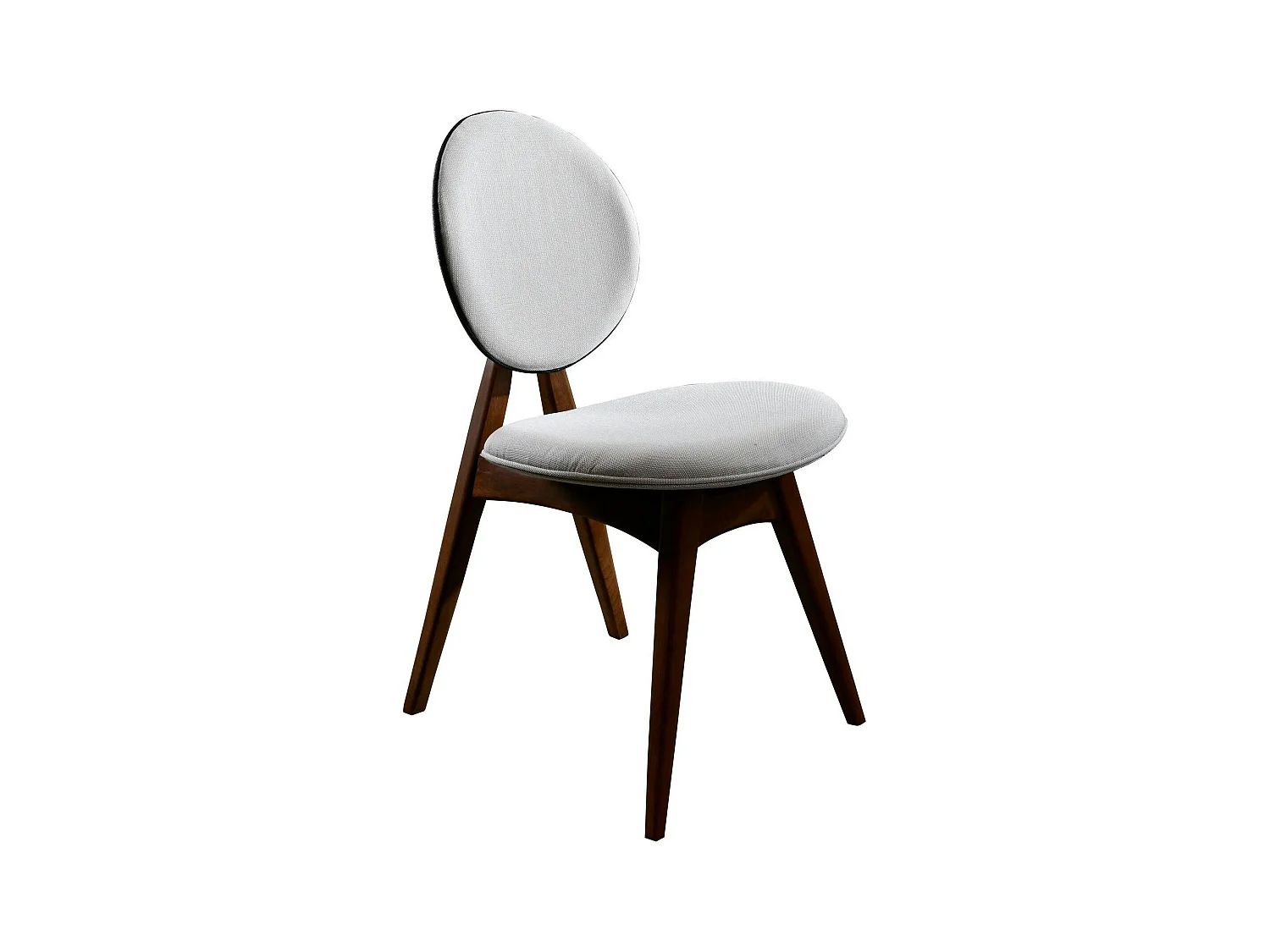 Chaise médaillon écrue - style moderne (lot de 2) DILI