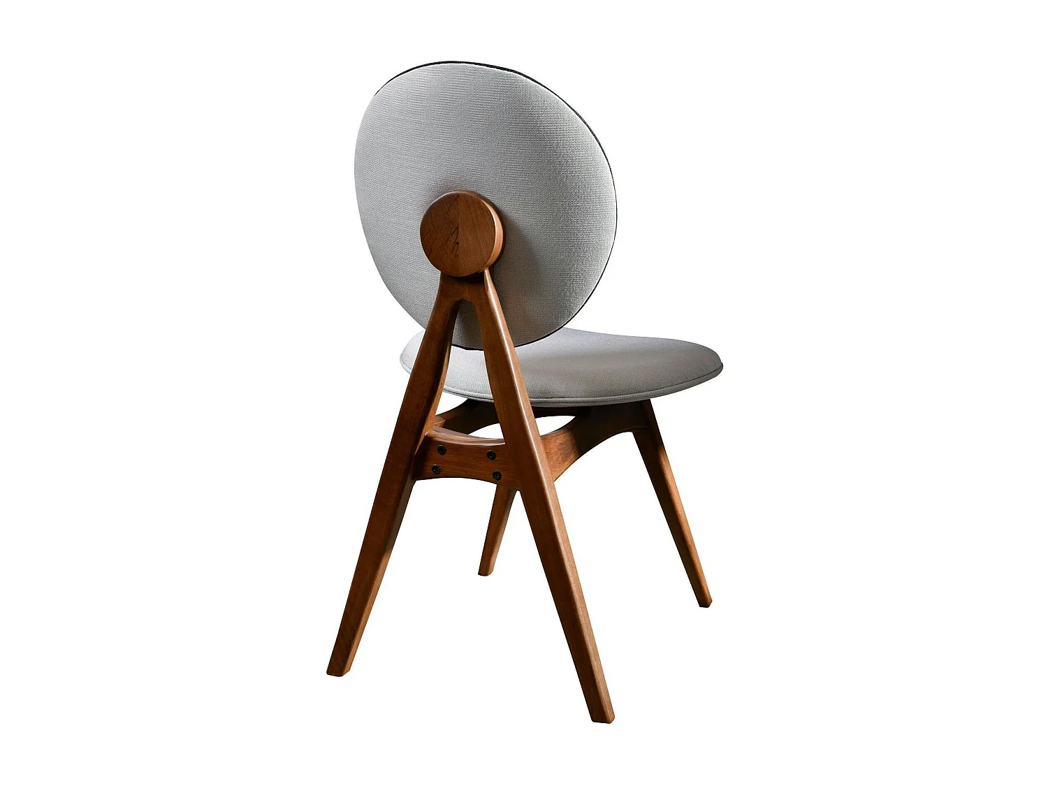 Chaise médaillon écrue - style moderne (lot de 2) DILI