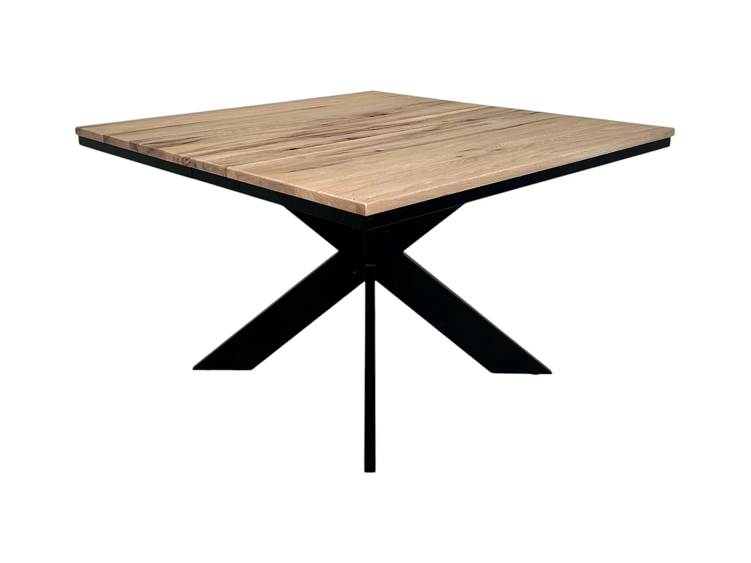 Table carrée extensible en chêne blanc 120 cm PALERME