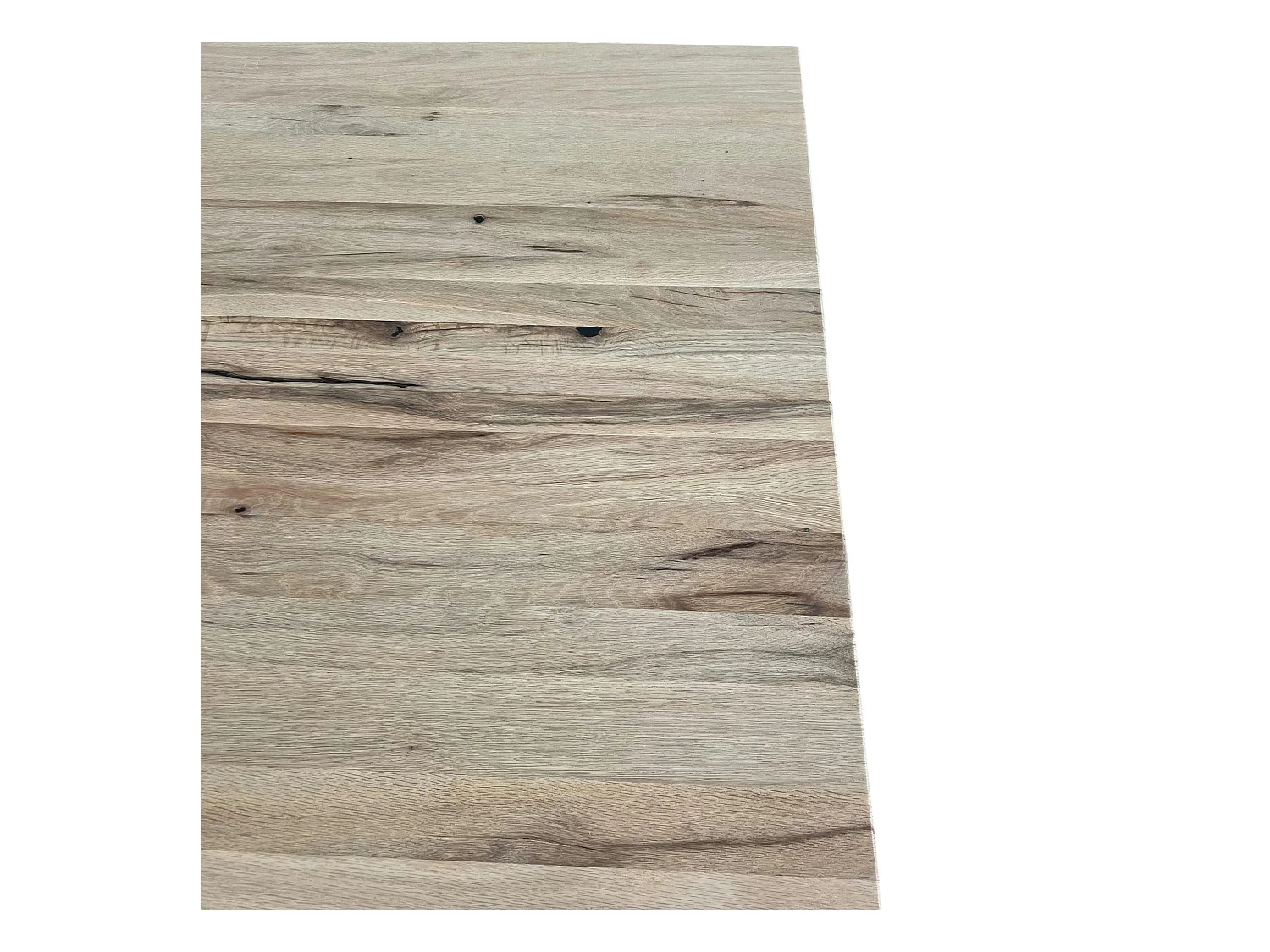 Table carrée extensible en chêne blanc 120 cm PALERME