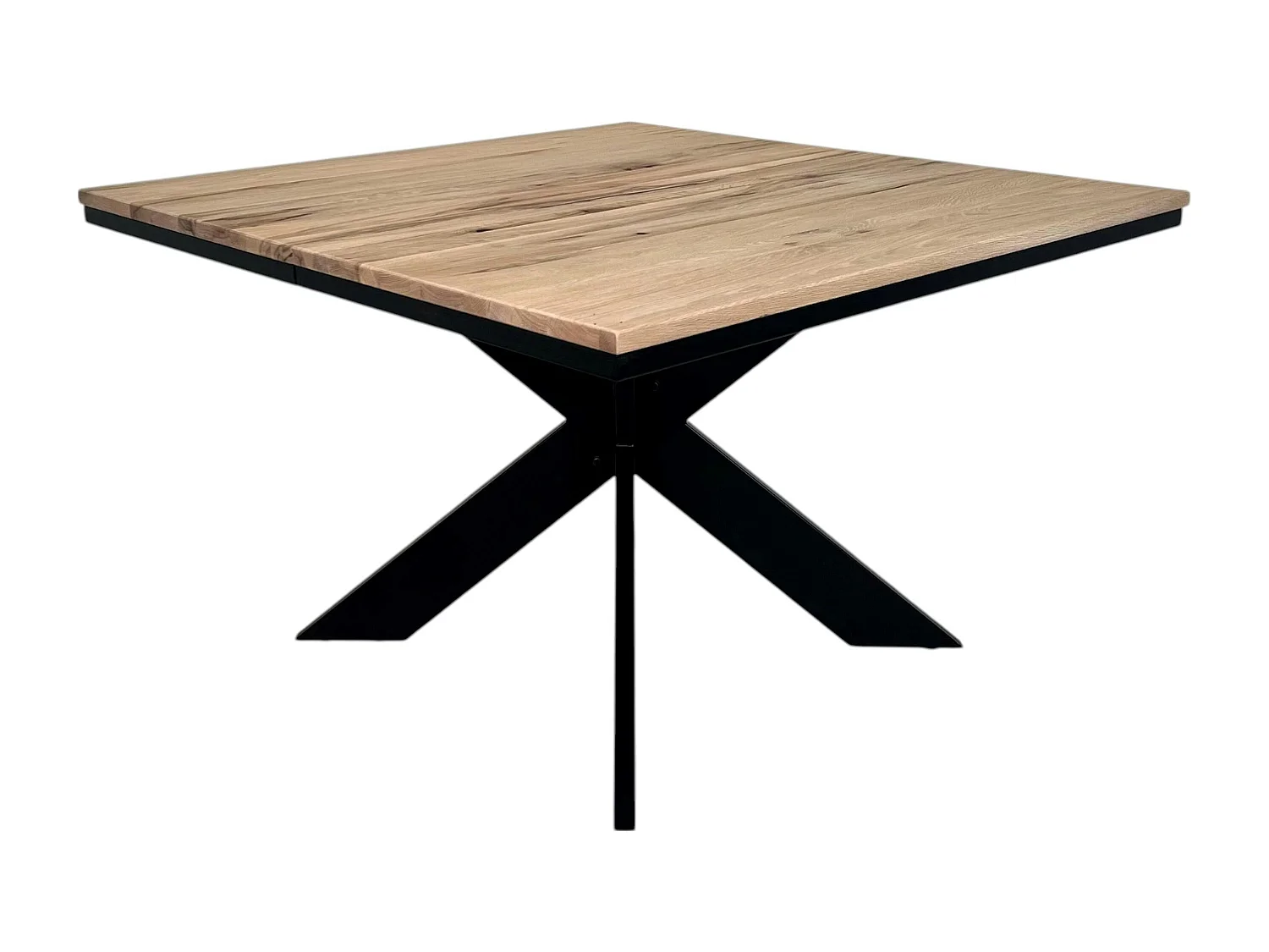 Table carrée extensible en chêne blanc 120 cm PALERME