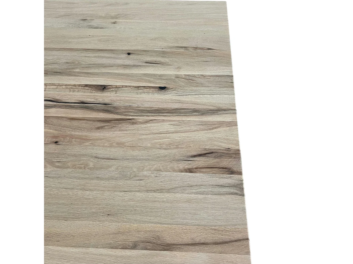 Table carrée extensible en chêne blanc 120 cm PALERME