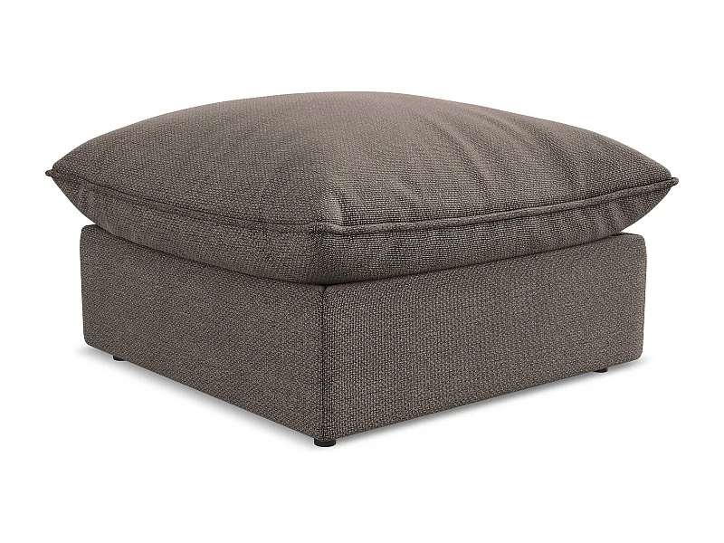 Pouf - Hocker - Bouclé - Schokolade - MANAO