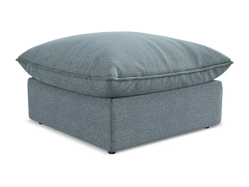 Pouf - Hocker - Bouclé - Jeans - MANAO