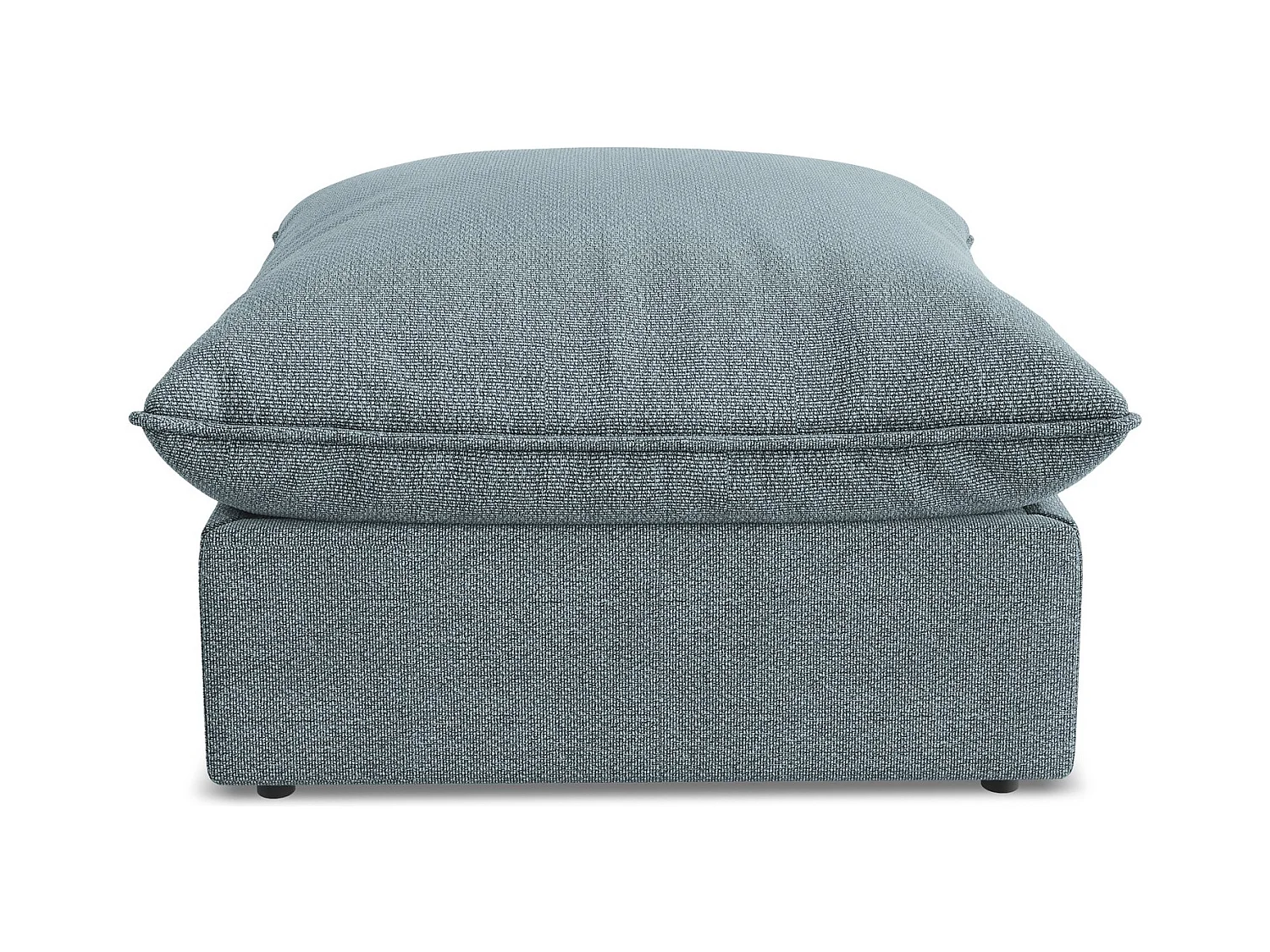 Pouf en tissu bouclette - jeans - MANAO
