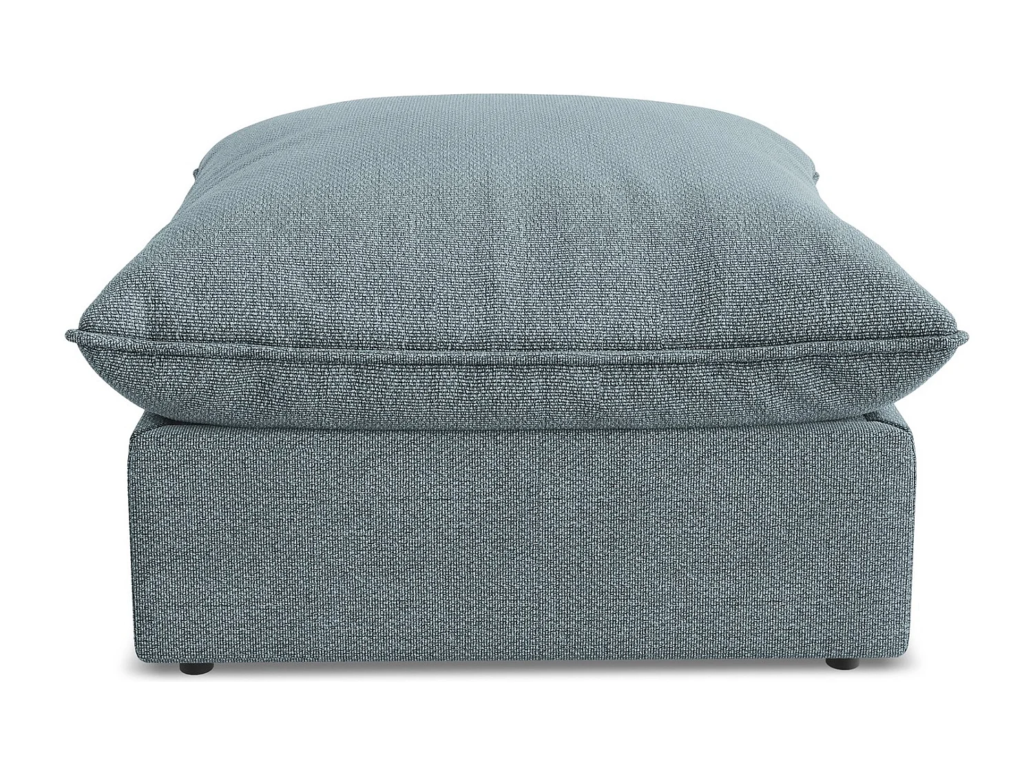 Pouf en tissu bouclette - jeans - MANAO