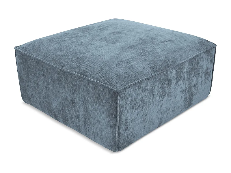 Pouf - Hocker - Chenille - Jeans - HANA