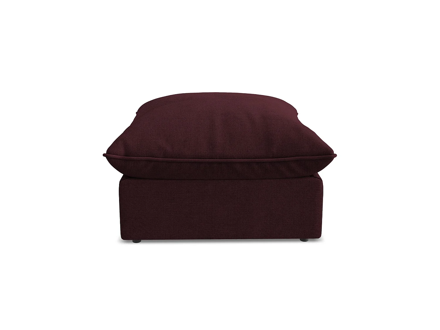Pouf - Hocker - Strukturstoff - Rotwein - RAVENNA