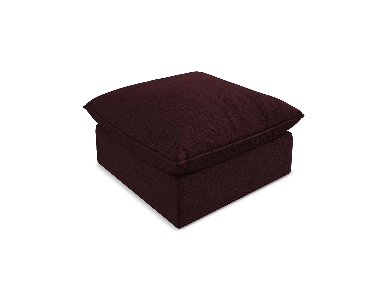Pouf - Hocker - Strukturstoff - Rotwein - RAVENNA