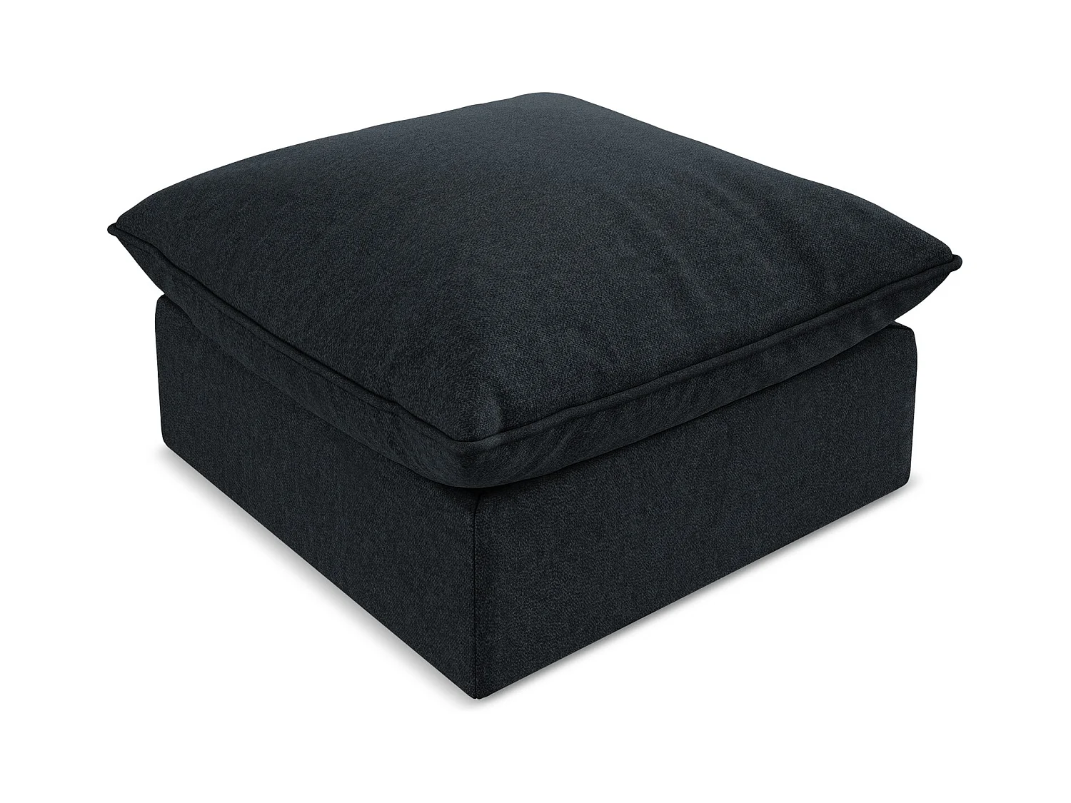 Pouf en velours - bleu royal - MANAO