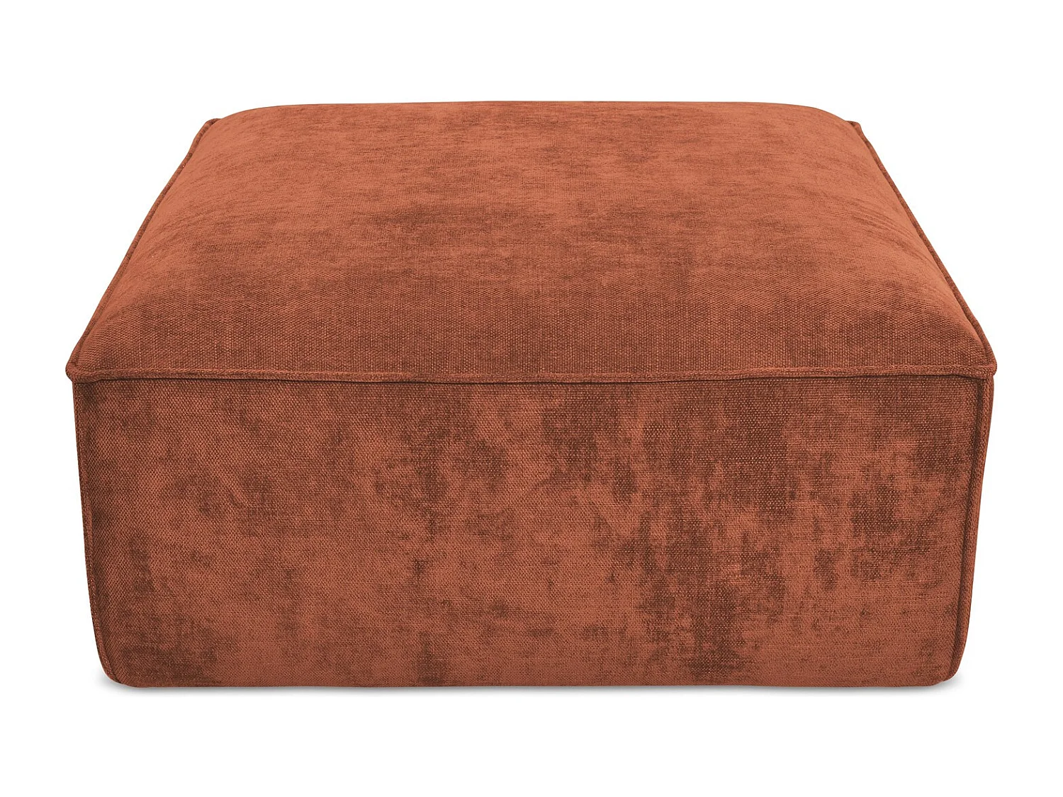 Pouf - Hocker - Chenille - Terrakotta - HANA