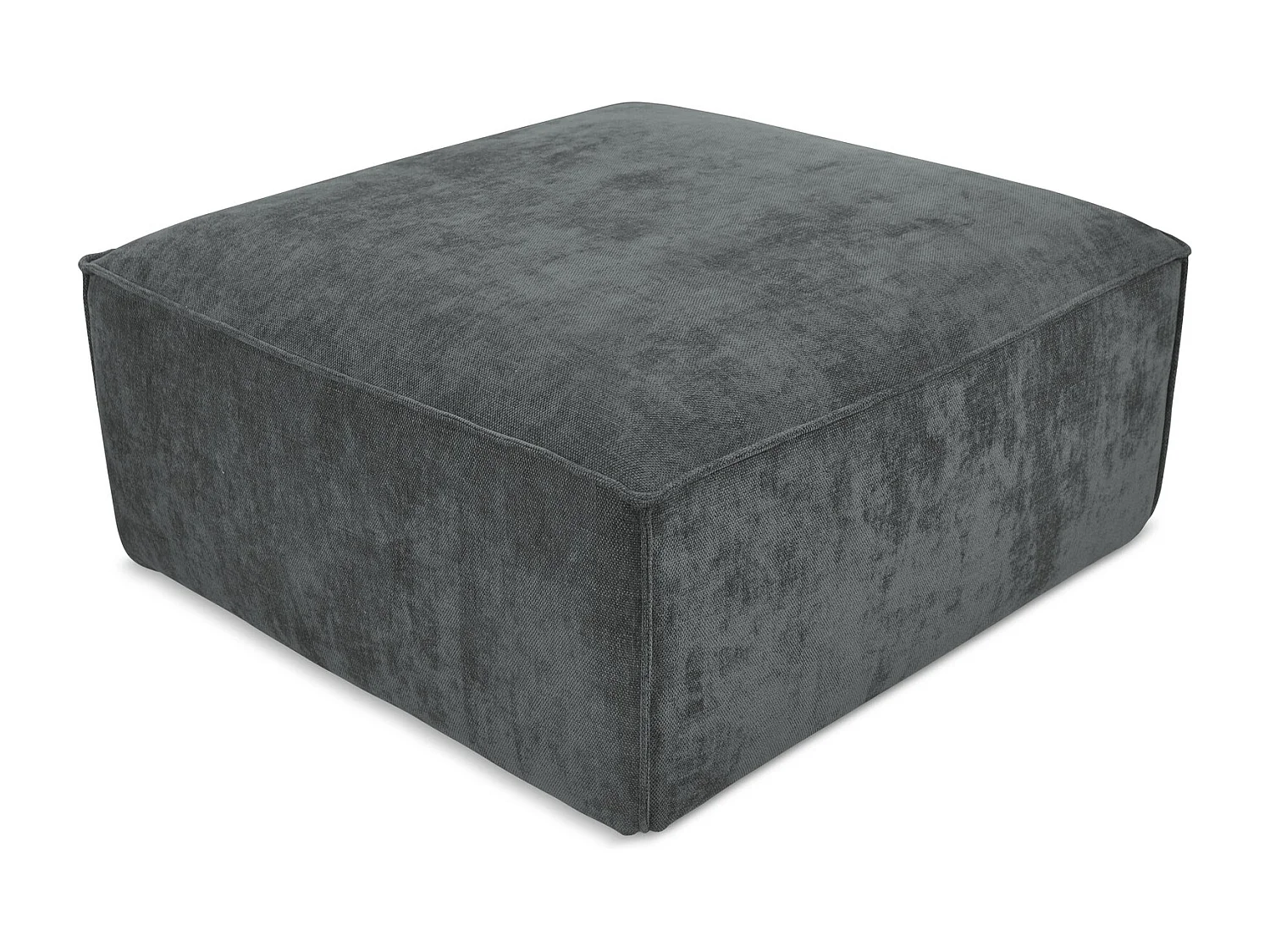 Pouf - Hocker - Chenille - Graphit - HANA