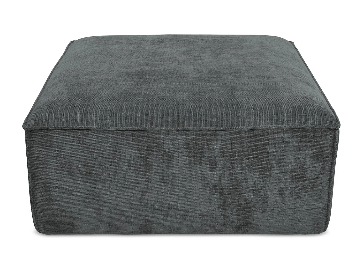 Pouf - Hocker - Chenille - Graphit - HANA