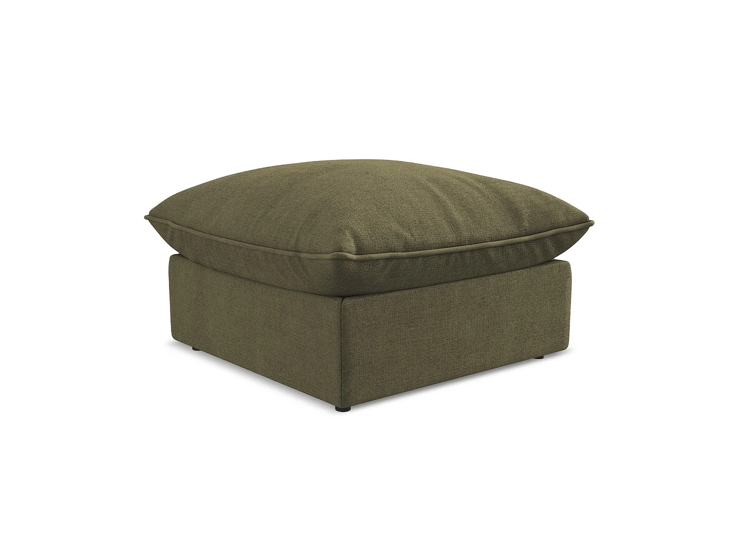 Pouf - Hocker - Strukturstoff - Olive - RAVENNA
