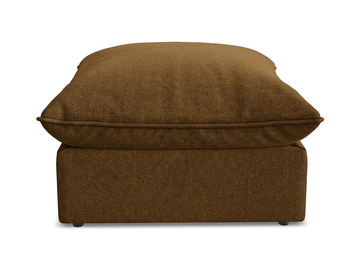 Pouf en velours - moutarde - MANAO