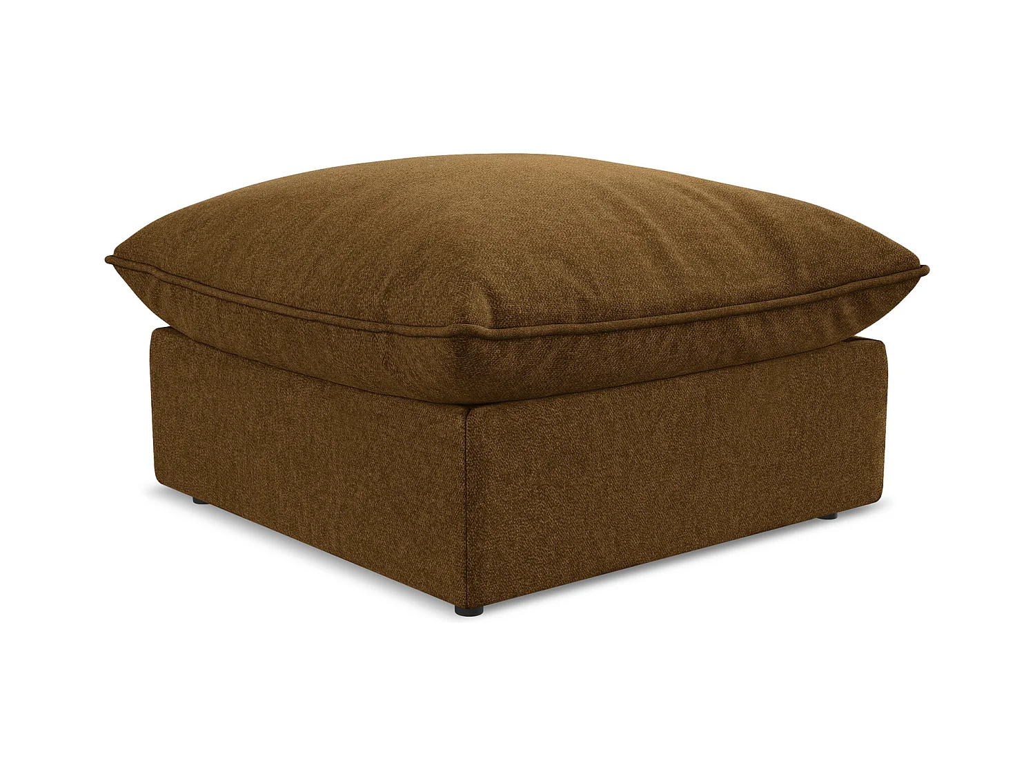 Pouf en velours - moutarde - MANAO
