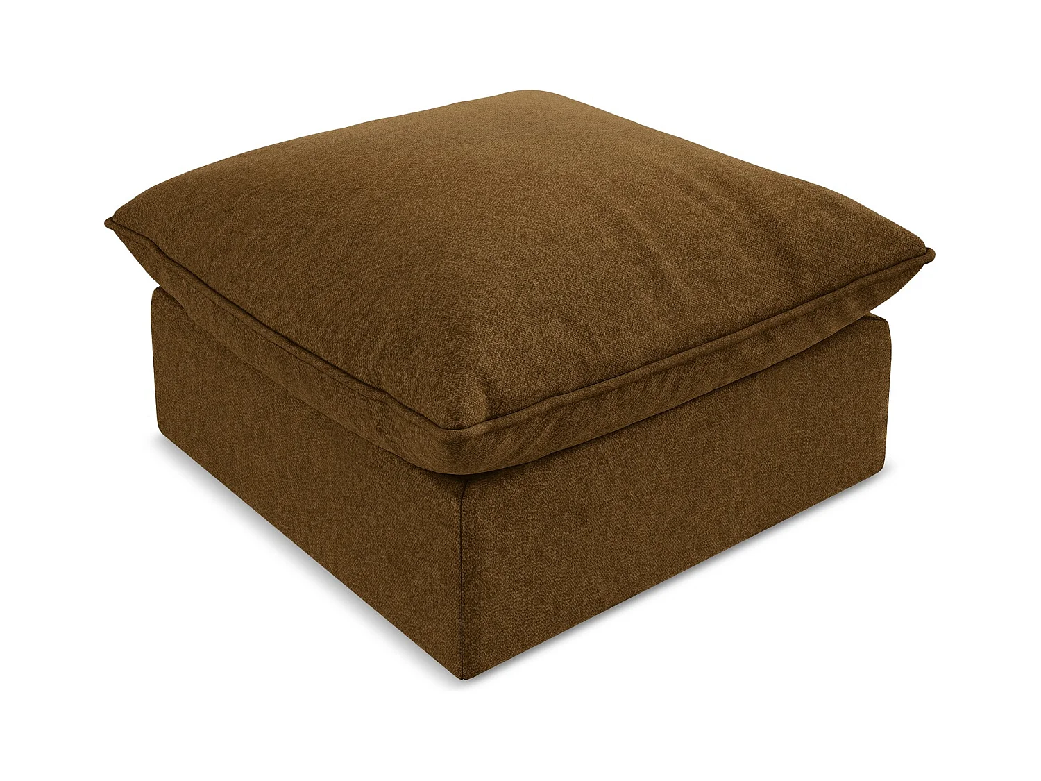 Pouf en velours - moutarde - MANAO